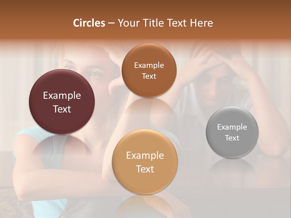 Couple Grief Casual PowerPoint Template
