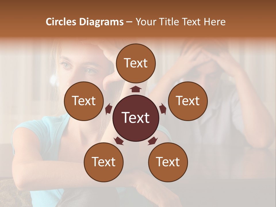 Couple Grief Casual PowerPoint Template