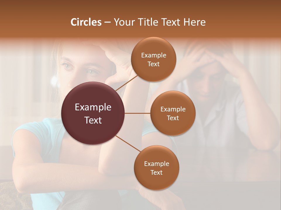 Couple Grief Casual PowerPoint Template