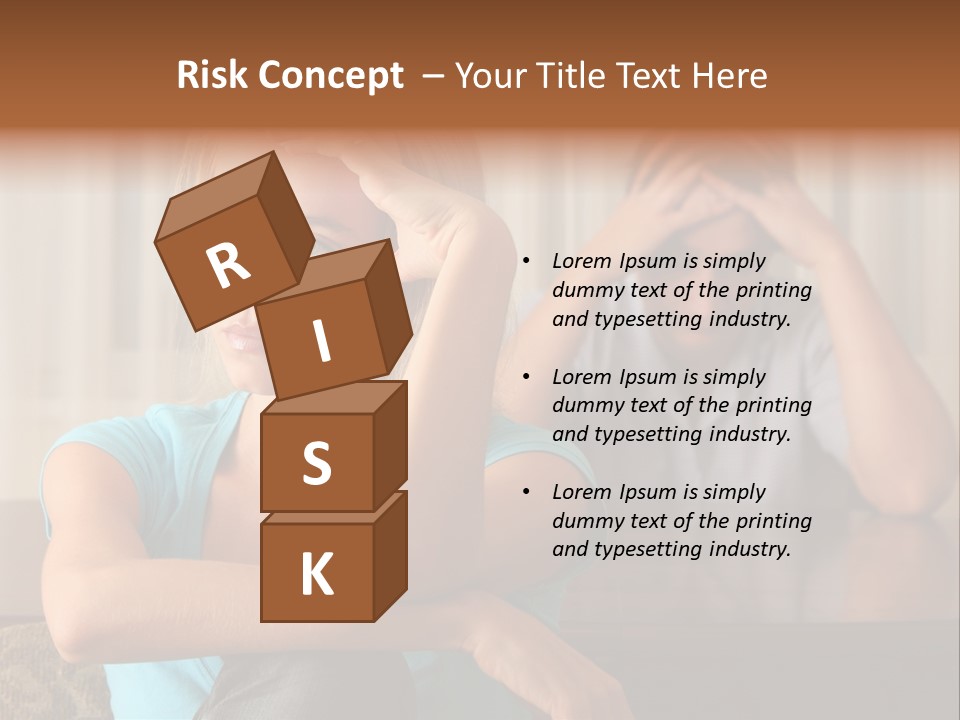 Couple Grief Casual PowerPoint Template