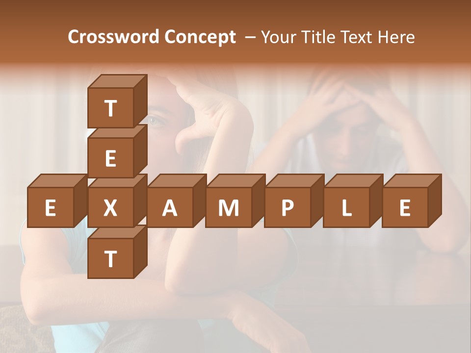 Couple Grief Casual PowerPoint Template