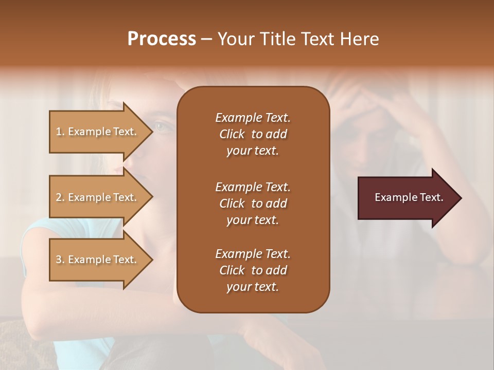 Couple Grief Casual PowerPoint Template