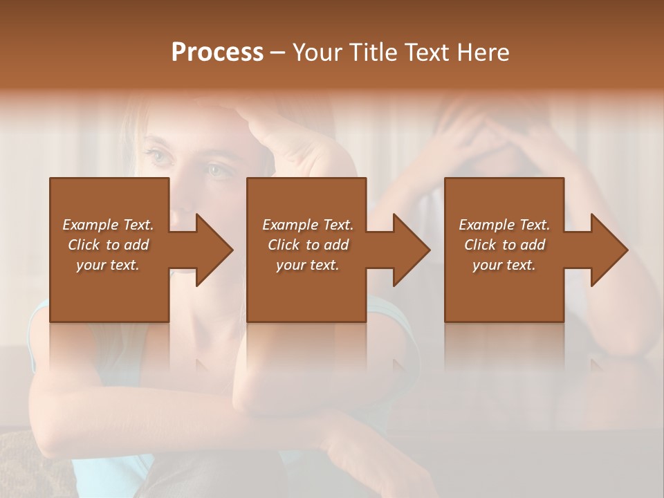 Couple Grief Casual PowerPoint Template