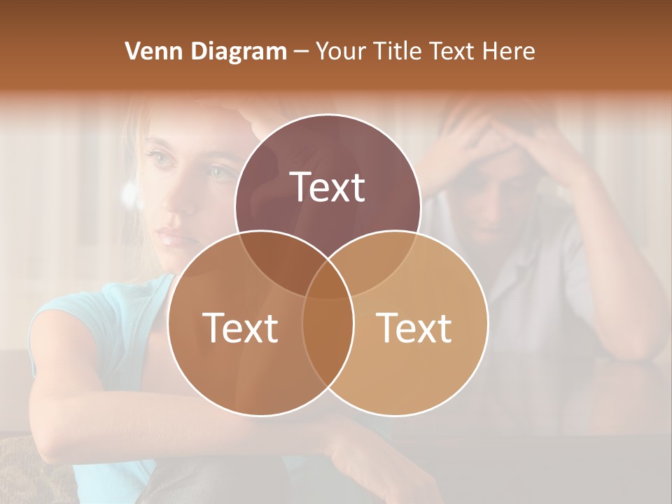 Couple Grief Casual PowerPoint Template