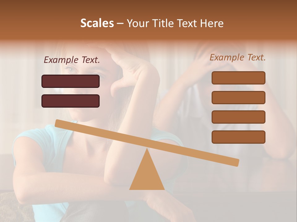 Couple Grief Casual PowerPoint Template