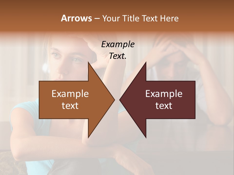 Couple Grief Casual PowerPoint Template