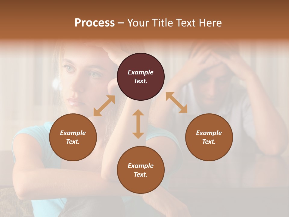Couple Grief Casual PowerPoint Template