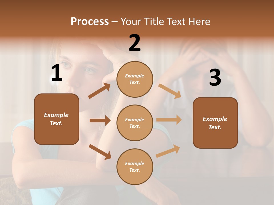 Couple Grief Casual PowerPoint Template