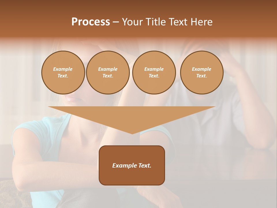 Couple Grief Casual PowerPoint Template