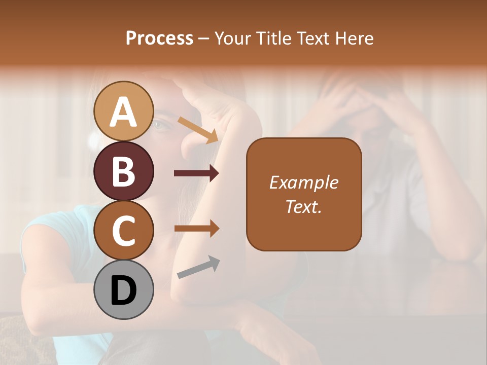 Couple Grief Casual PowerPoint Template