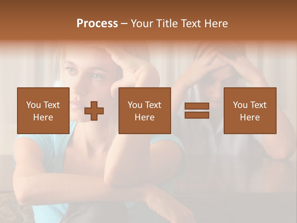 Couple Grief Casual PowerPoint Template