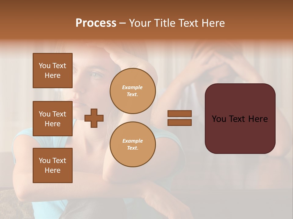 Couple Grief Casual PowerPoint Template