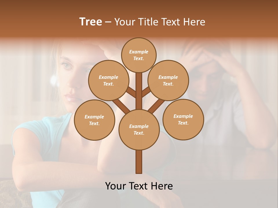 Couple Grief Casual PowerPoint Template