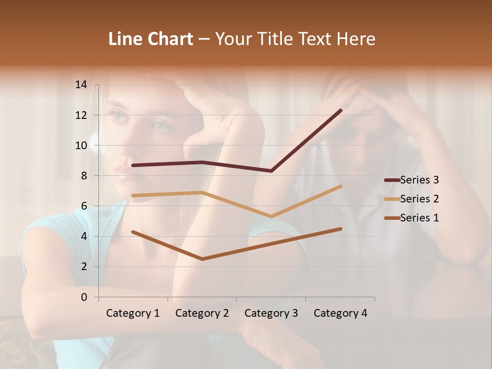 Couple Grief Casual PowerPoint Template