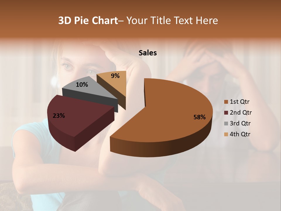 Couple Grief Casual PowerPoint Template