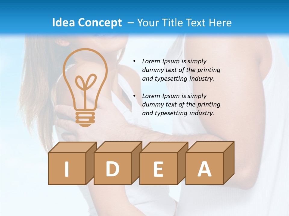 Man Background Youth PowerPoint Template