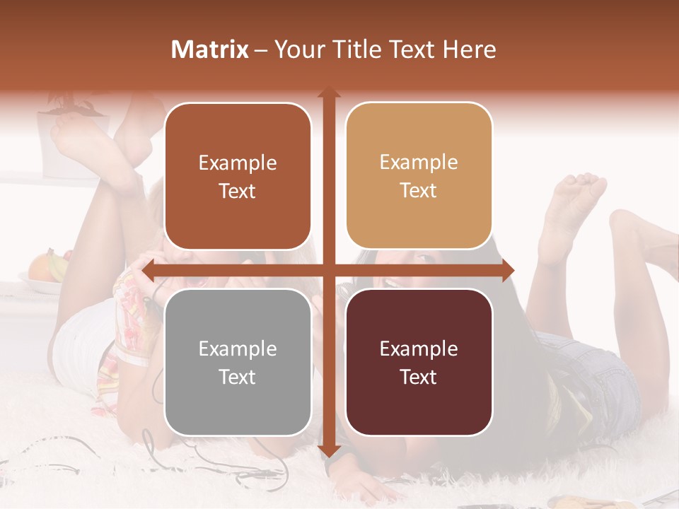 Talking Female Microphone PowerPoint Template