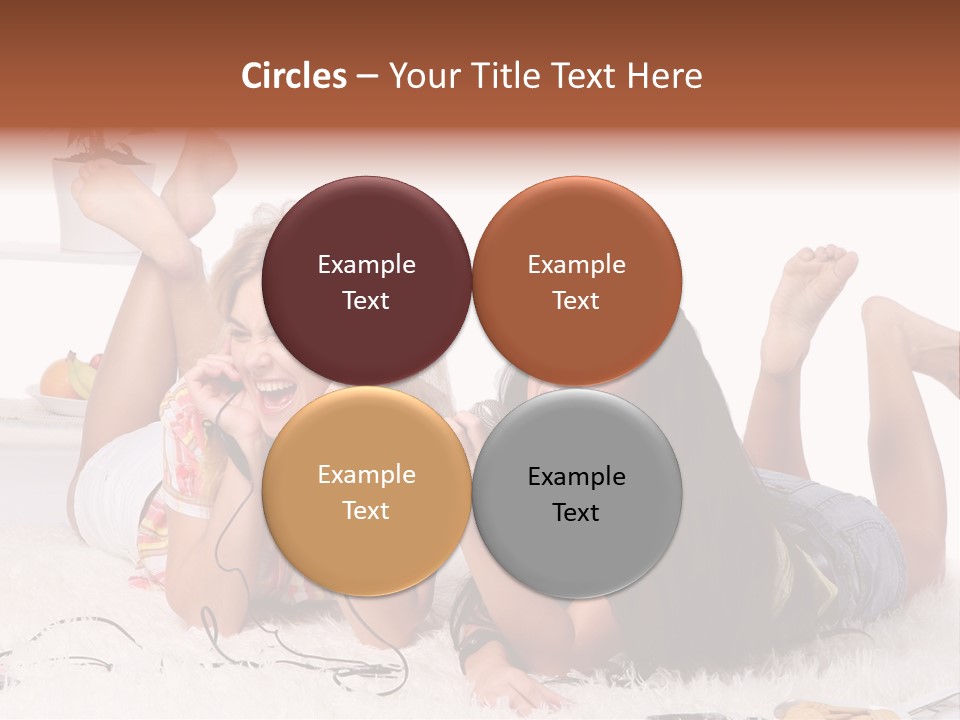 Talking Female Microphone PowerPoint Template