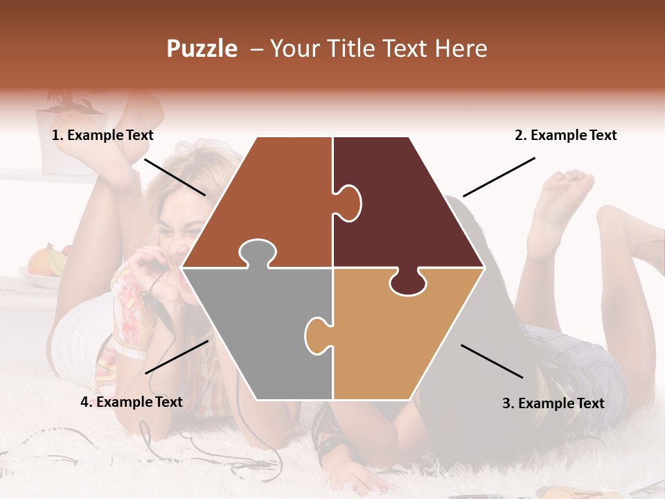 Talking Female Microphone PowerPoint Template