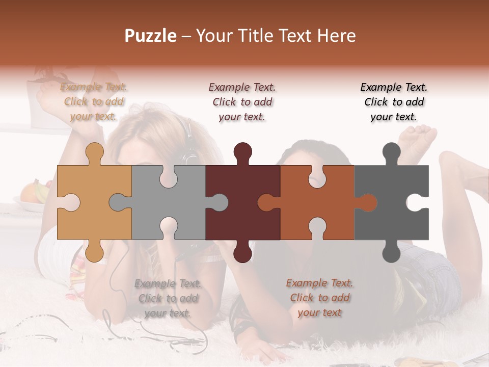 Talking Female Microphone PowerPoint Template