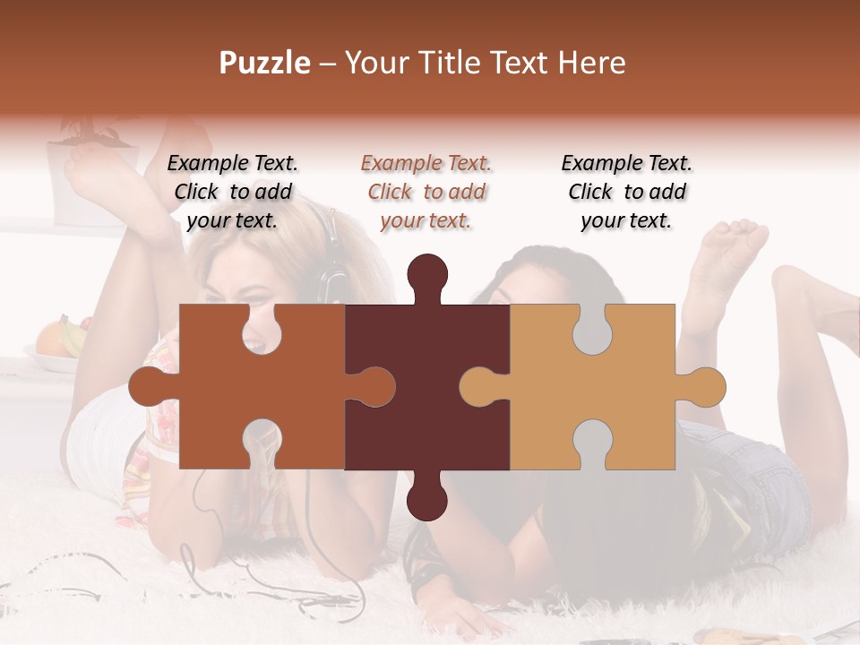 Talking Female Microphone PowerPoint Template