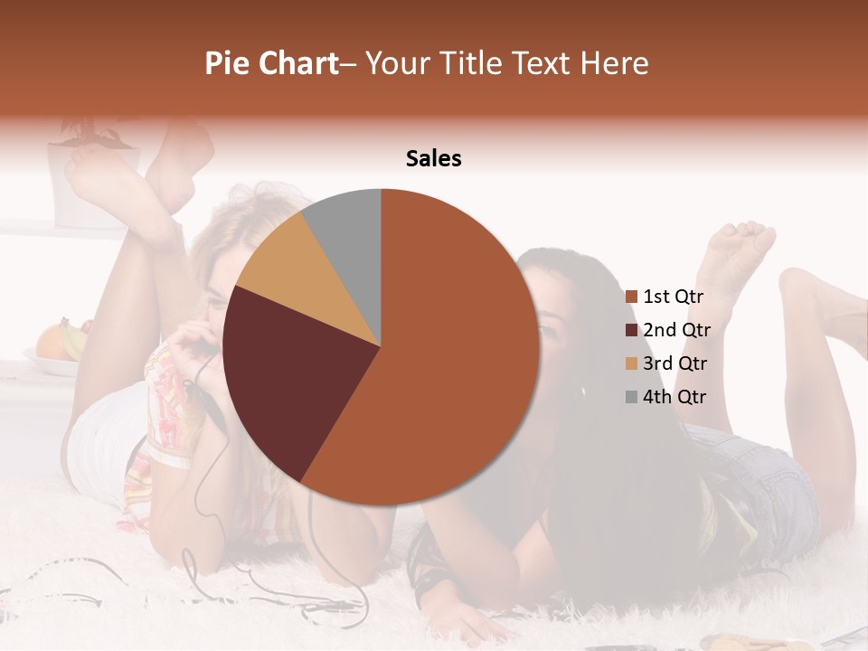 Talking Female Microphone PowerPoint Template