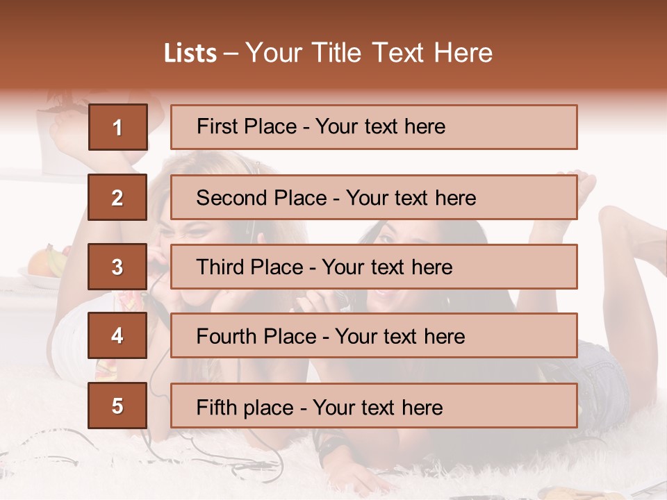 Talking Female Microphone PowerPoint Template