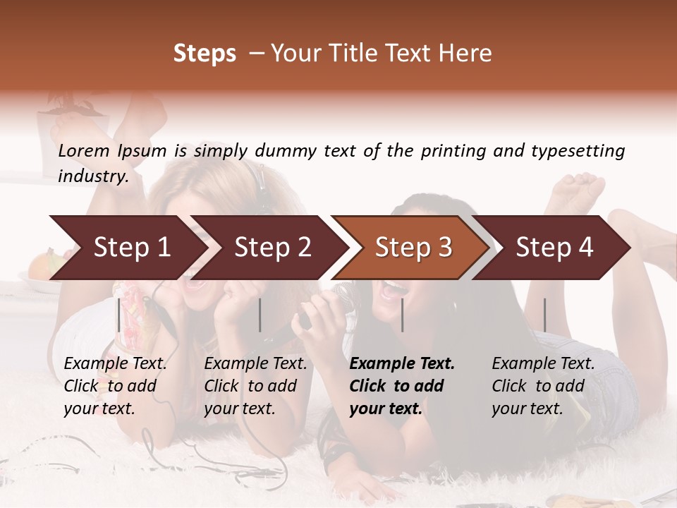 Talking Female Microphone PowerPoint Template