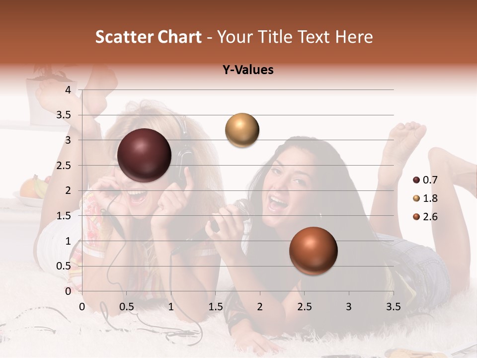 Talking Female Microphone PowerPoint Template