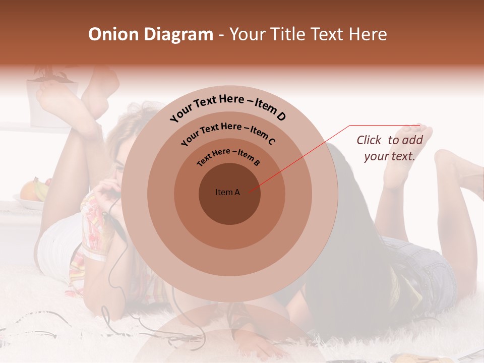 Talking Female Microphone PowerPoint Template