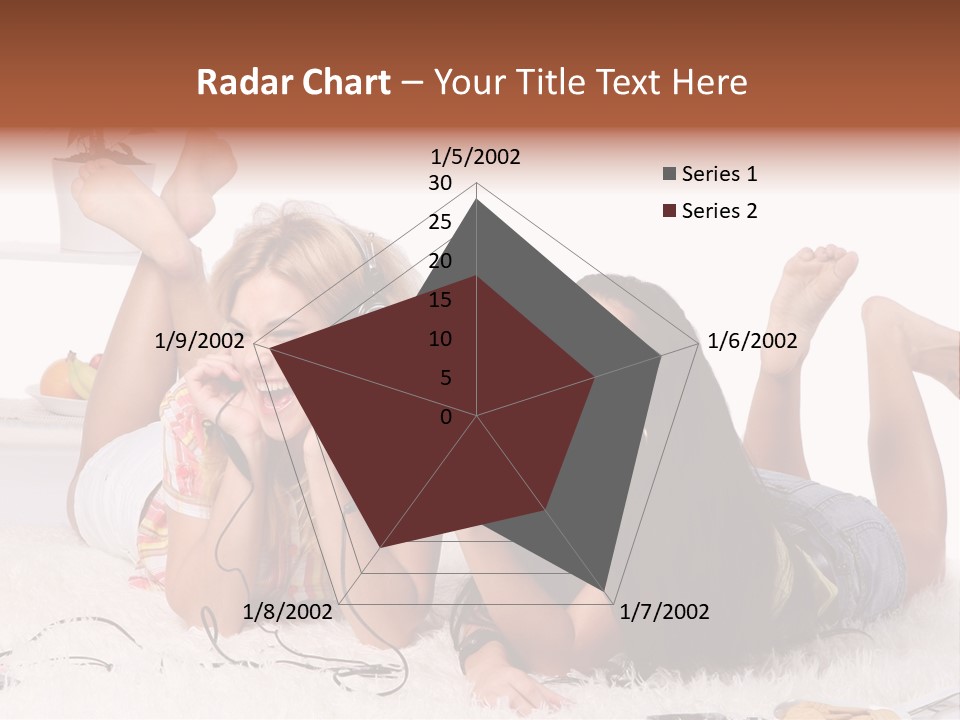 Talking Female Microphone PowerPoint Template