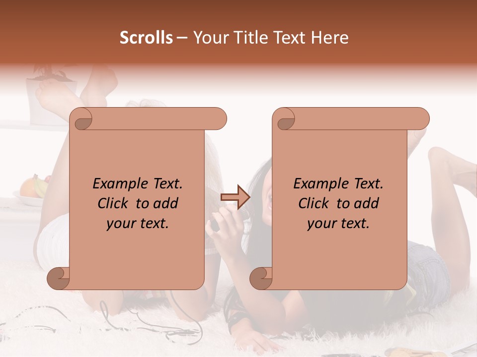 Talking Female Microphone PowerPoint Template