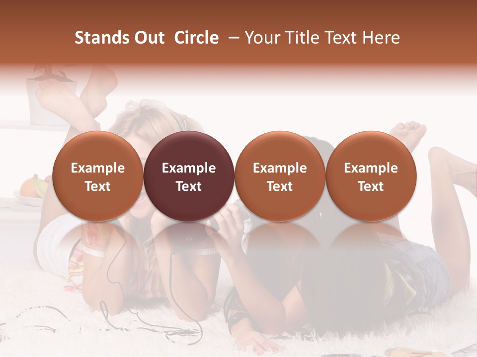Talking Female Microphone PowerPoint Template