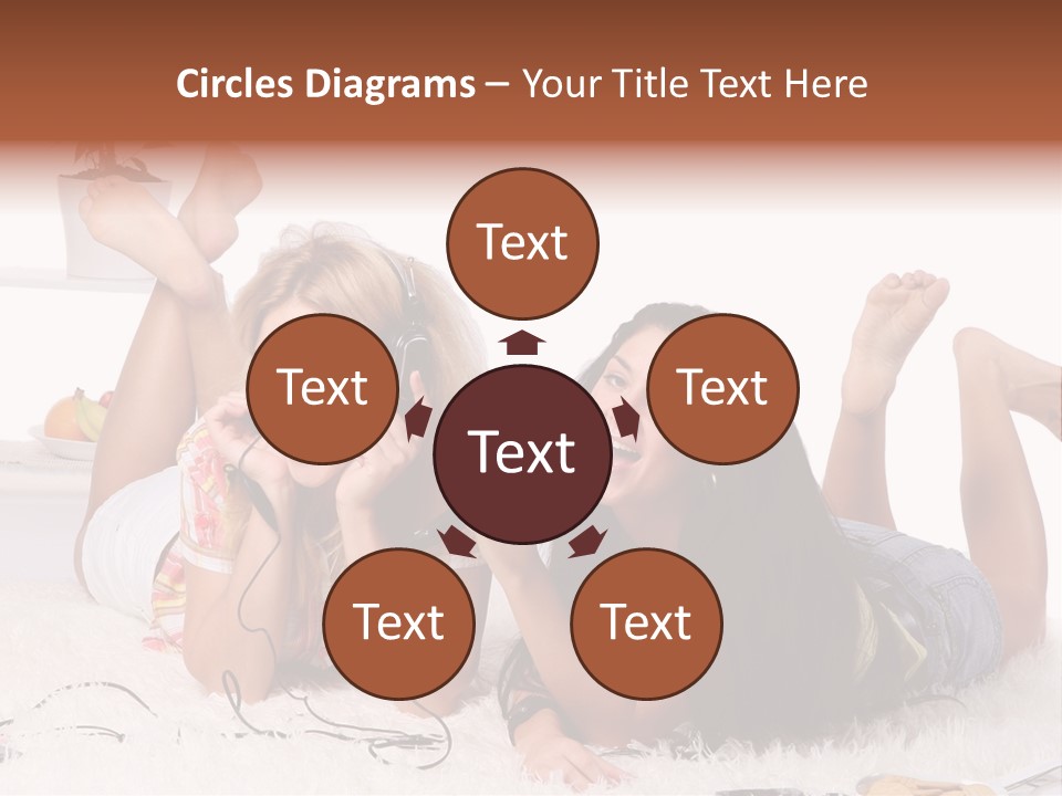 Talking Female Microphone PowerPoint Template