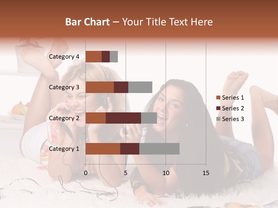 Talking Female Microphone PowerPoint Template