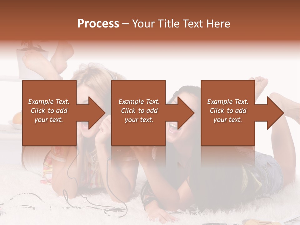 Talking Female Microphone PowerPoint Template