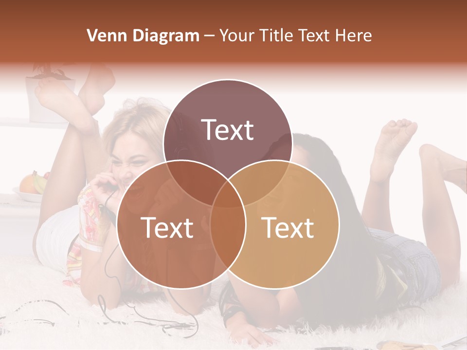 Talking Female Microphone PowerPoint Template