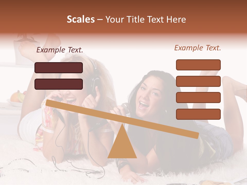 Talking Female Microphone PowerPoint Template