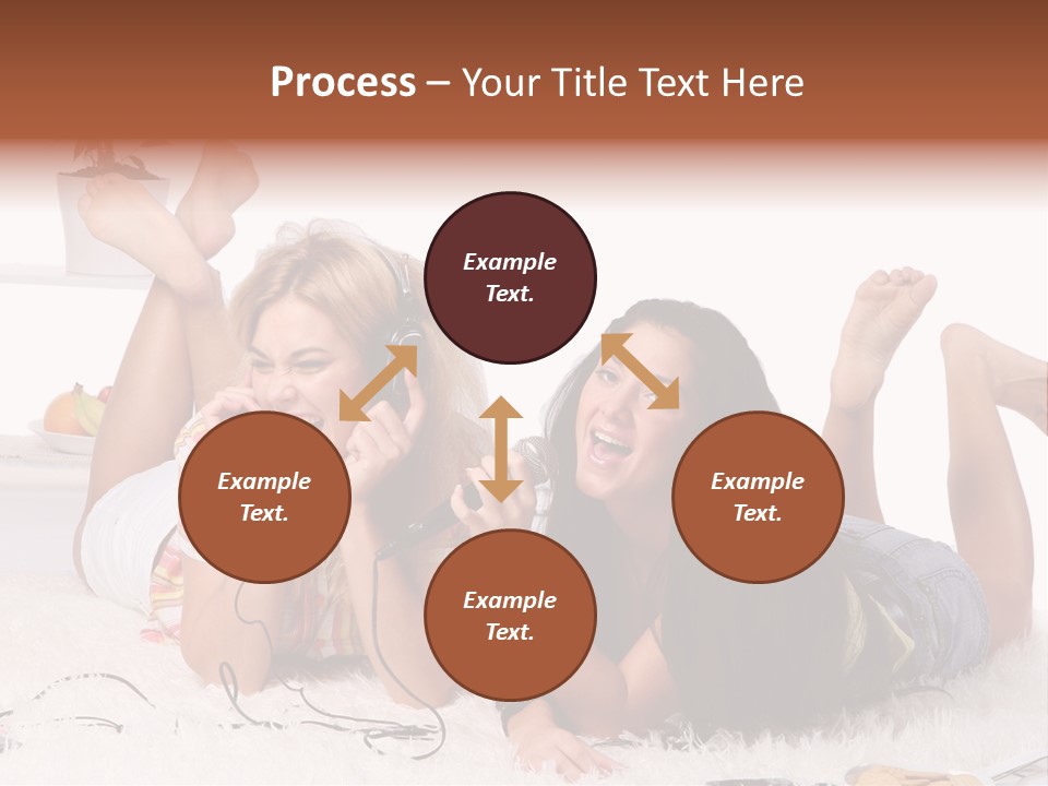 Talking Female Microphone PowerPoint Template