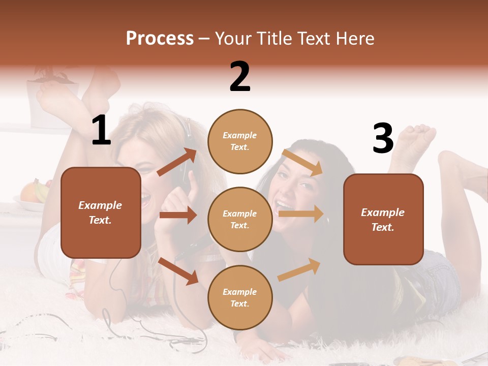 Talking Female Microphone PowerPoint Template