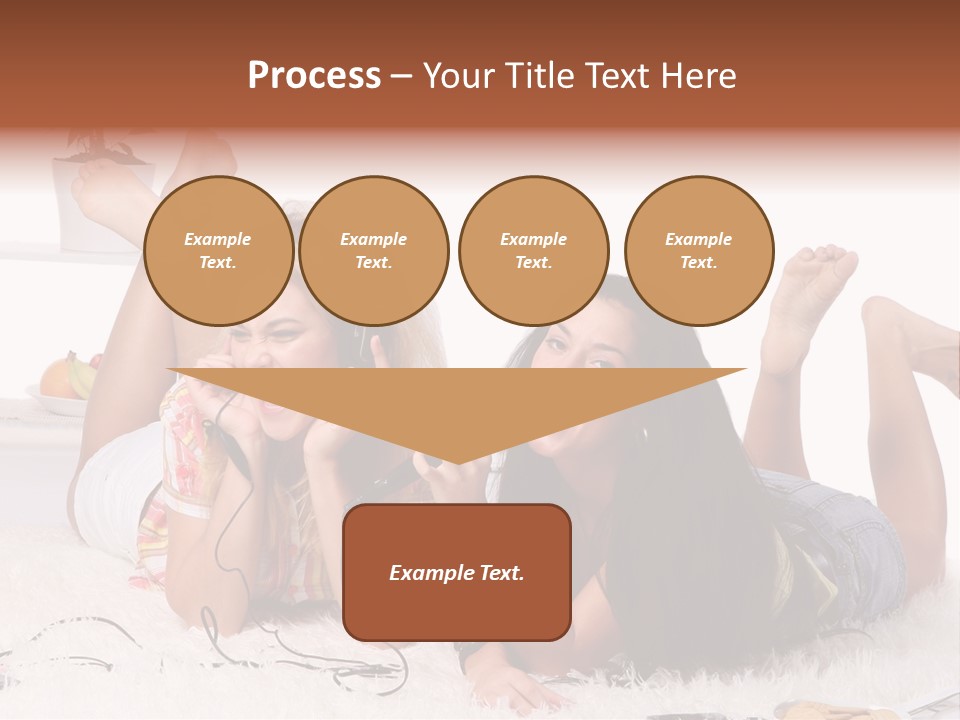 Talking Female Microphone PowerPoint Template