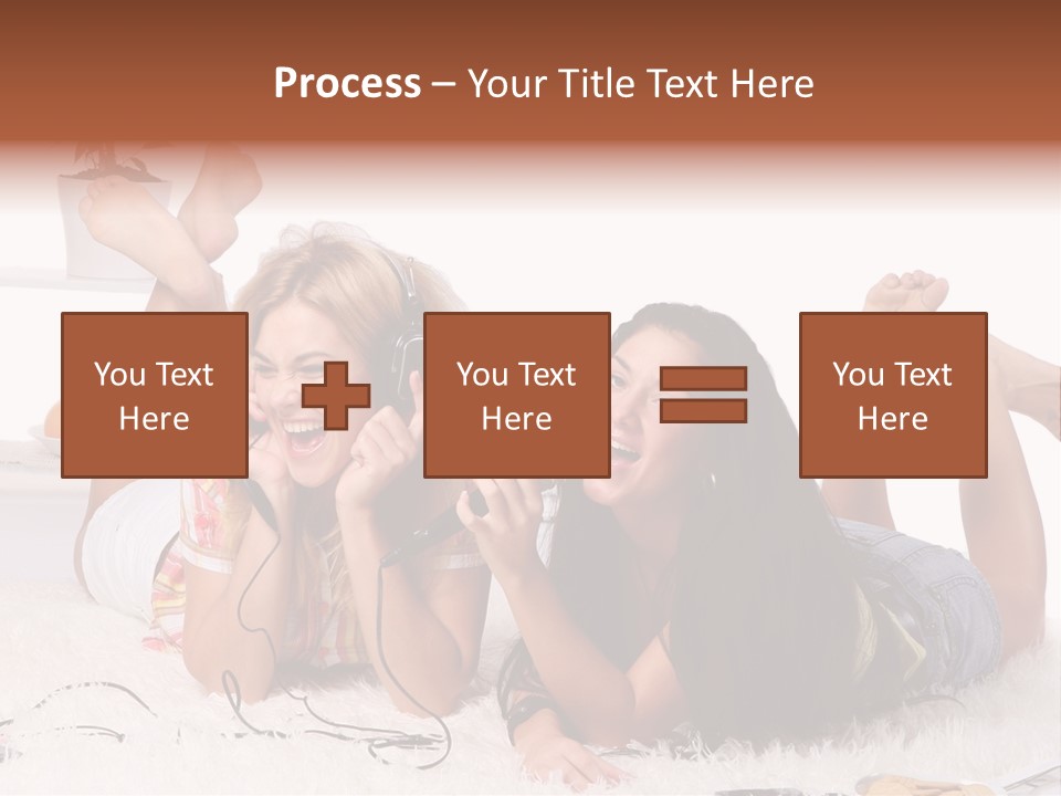 Talking Female Microphone PowerPoint Template