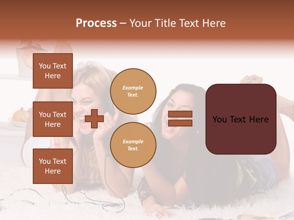 Talking Female Microphone PowerPoint Template