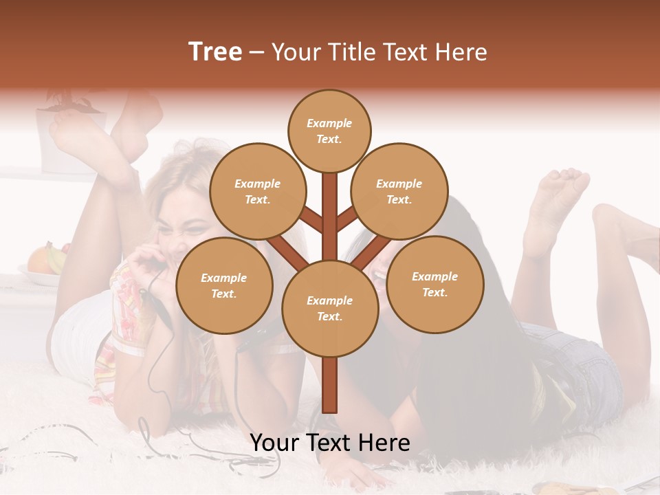 Talking Female Microphone PowerPoint Template