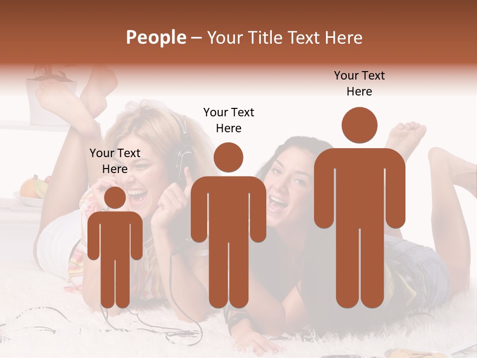 Talking Female Microphone PowerPoint Template