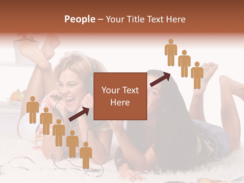 Talking Female Microphone PowerPoint Template