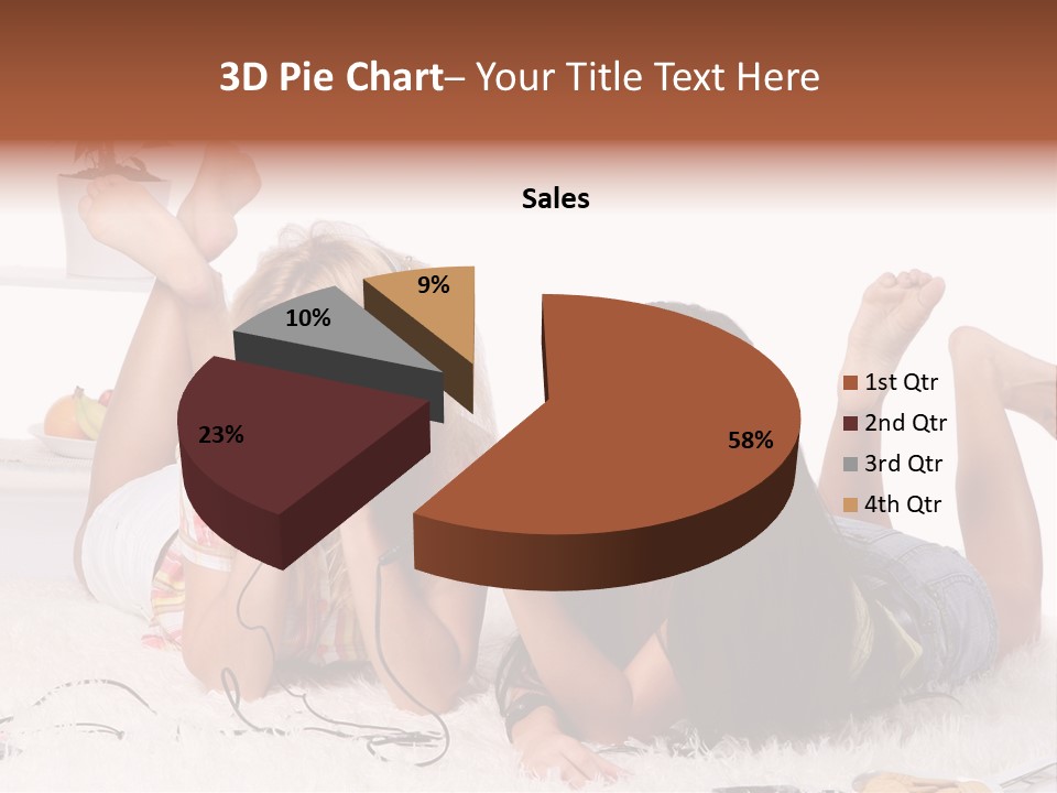 Talking Female Microphone PowerPoint Template
