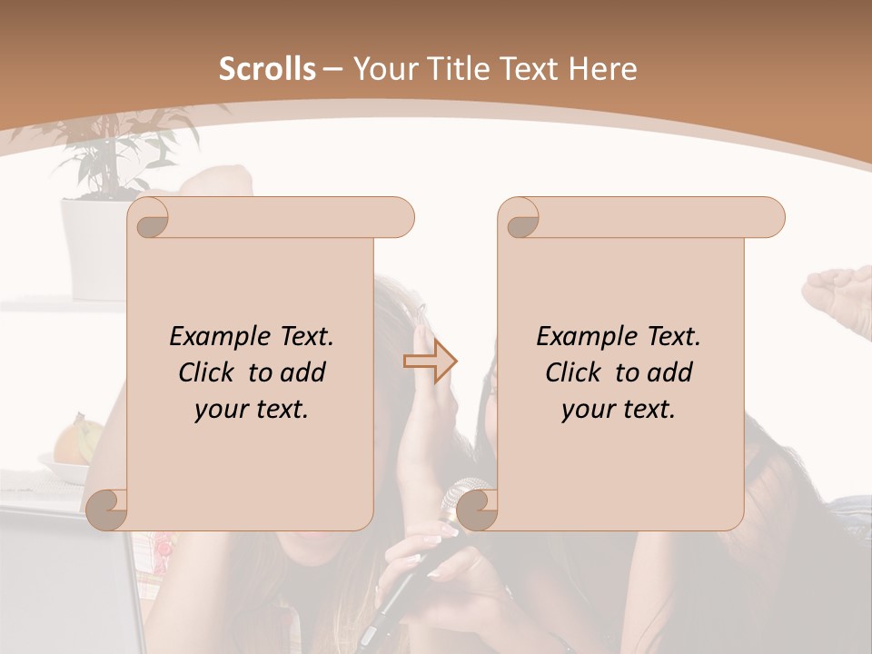 Portrait Candy Thirties PowerPoint Template