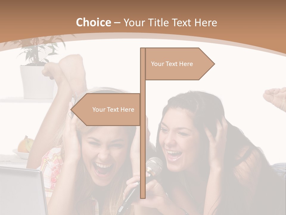 Portrait Candy Thirties PowerPoint Template