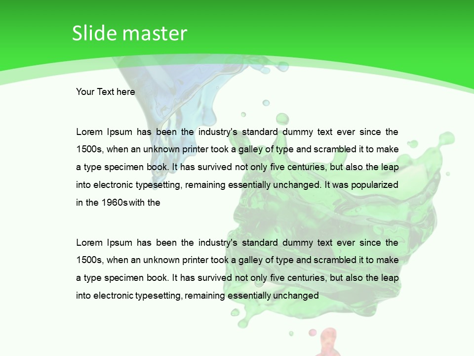 Isolated Bottle Green PowerPoint Template